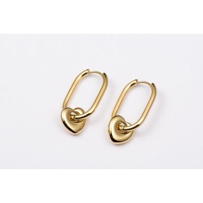 Pendientes acero inoxidable ORO - E60196100399