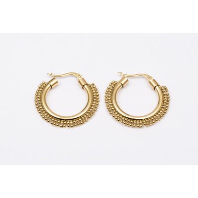 Earrings stainless steel GOLD - E60216130550