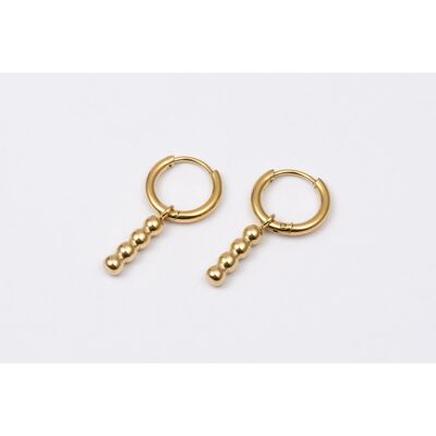 Earrings stainless steel GOLD - E60264090399