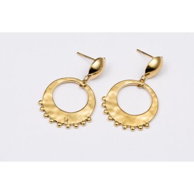 Earrings stainless steel GOLD - E60048090450