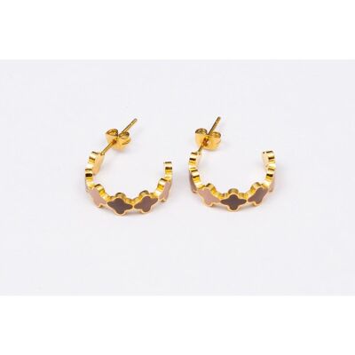 Boucles d'oreilles acier inoxydable OR - E60396085350