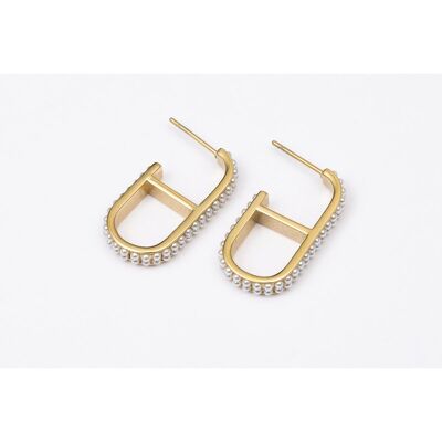 Earrings stainless steel GOLD - E60182140599