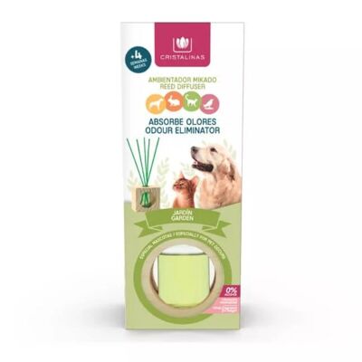 Cristalinas Geruchsbeseitigender Rattanstäbchen-Diffusor für Haustiere, 30 ml