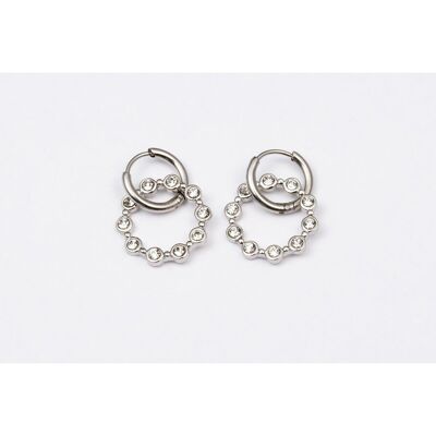 Earrings stainless steel SILVER - E60285135550