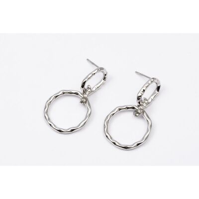 Earrings stainless steel SILVER - E60207180699