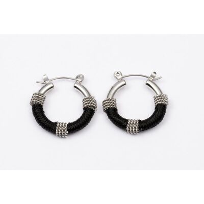 Earrings stainless steel SILVER - E60153110599