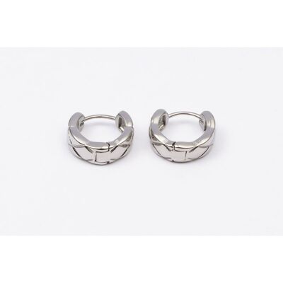 Pendientes acero inoxidable PLATA - E60287110499