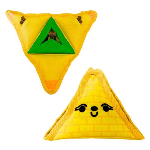 WufWuf Interactive Treat Dispensing Dog Toy, 2-in-1 Pyramid Puzzle Toy for Small, Medium, and Large Dogs