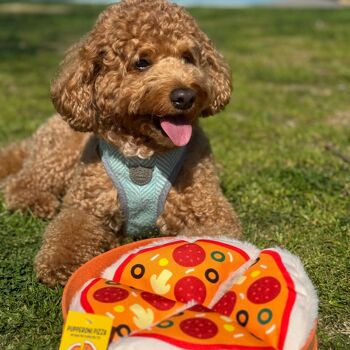 WufWuf Pupperroni Pizza Jouet interactif en peluche pour chien 4