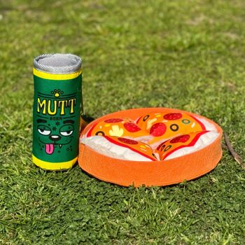 WufWuf Pupperroni Pizza Jouet interactif à cache-cache en peluche pour chien 10