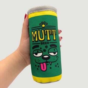 WufWuf Mutt Beer, jouet en peluche grinçant pour chien 3