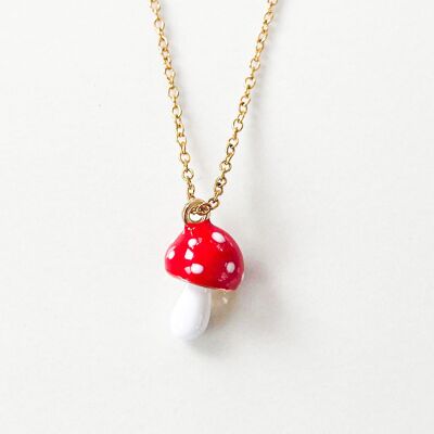 Chaîne pendentif champignon