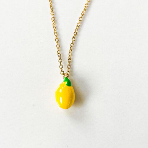 Chaîne pendentif citron