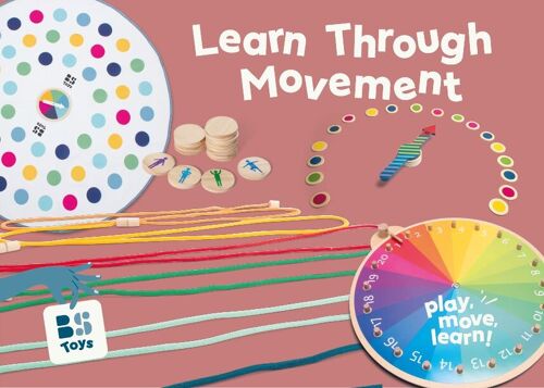 Educational Box - theme Learn through movement - Wooden toys - BS Toys
