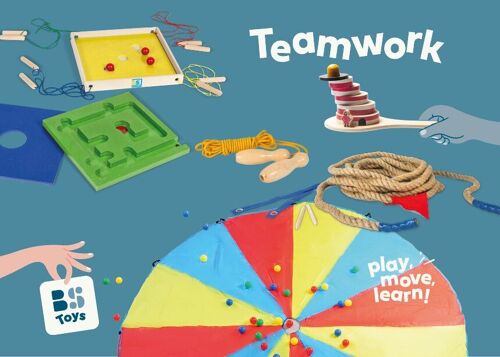 Educational Box - theme Teamwork - Wooden toys