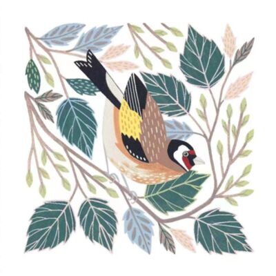Goldfinch in Foliage Paper Napkins Designed by Claire Tuxworth