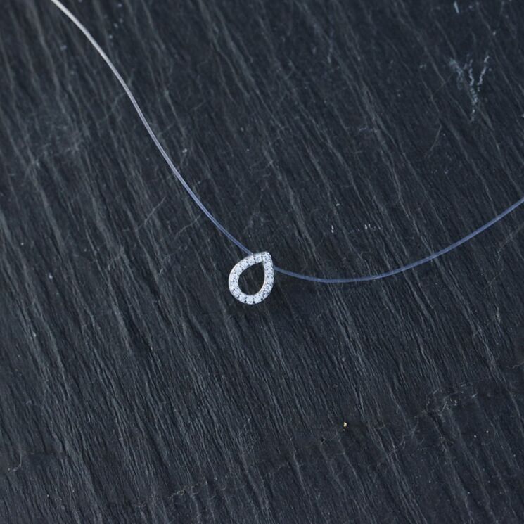 Collana a goccia in nylon