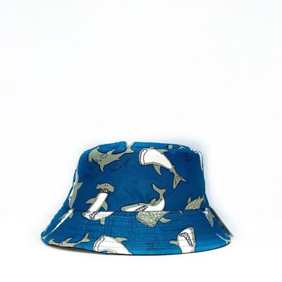 ME-2 Children's shark print bucket hat
