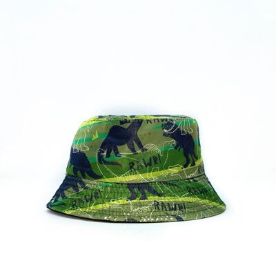 ME-7 Children's dinosaur print bucket hat