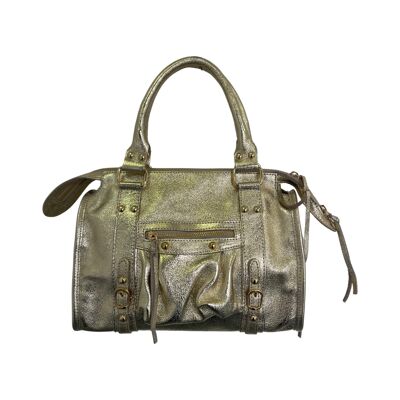 BOLSO DE PIEL FABIOLA GOLD IRISE