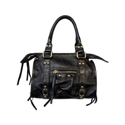 SAC A MAIN CUIR IRISE FIORELLA NOIR