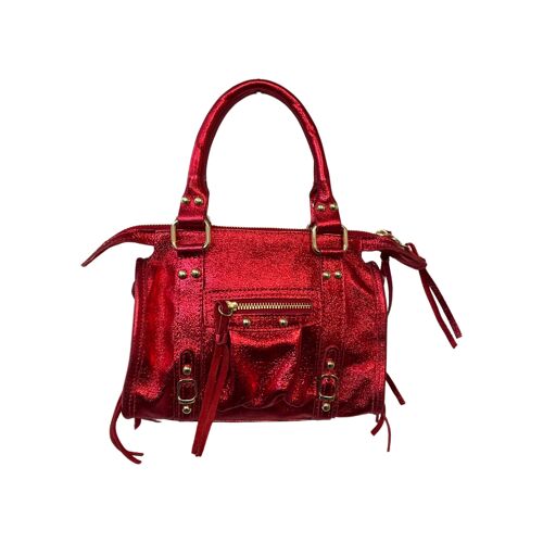 SAC A MAIN CUIR IRISE FIORELLA ROUGE