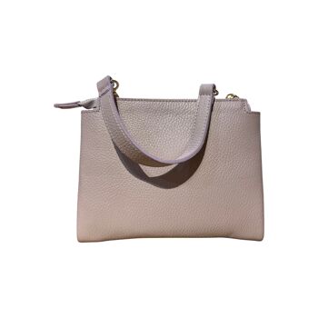 SAC CUIR GRAINE CATERINA LILAS 2