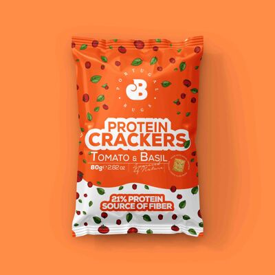 Crackers Proteicos Tomate y Albahaca - 80g