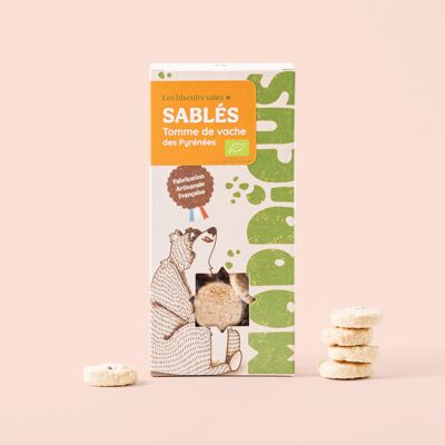 Biscuits salés BIO-SABLÉS TOMME DE VACHE DES PYRÉNÉES