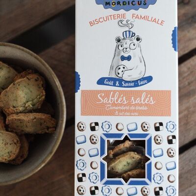 Biscuits salés -SABLÉS  CAMEMBERT DE BREBIS & AIL DES OURS