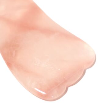 Gua Sha Palme en Quartz rose 3