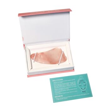 Gua Sha Palme en Quartz rose 5