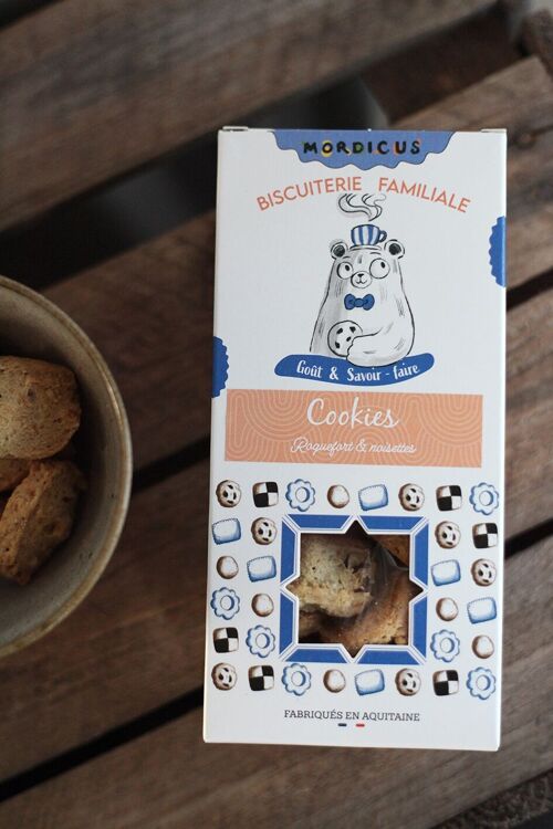 Biscuits salés - Cookie Roquefort AOP & noisettes