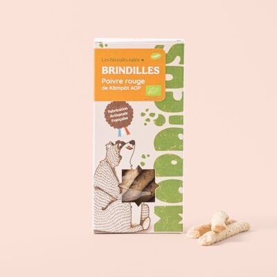 Organic Salty Biscuits - Kampot Red Pepper Twigs AOP
