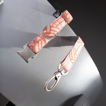 Bracelet en tissu Lola Corail Kvadrat 2