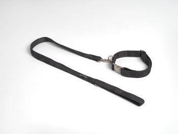 Collier tissé Yoshi Noir Kvadrat 5