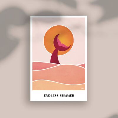 Endloses Sommer-Surf-Poster