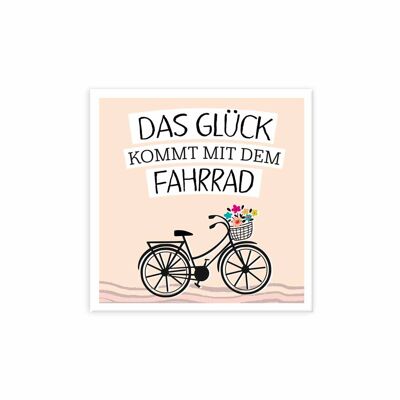 Magnet - Glück kommt mit dem Fahhrrad