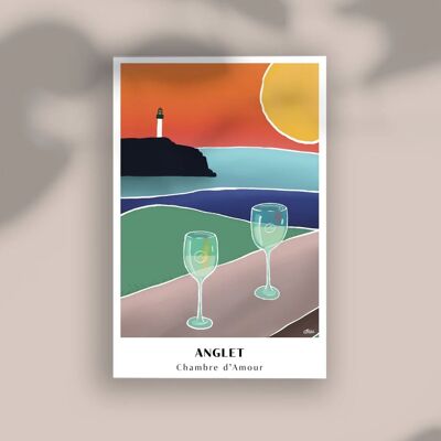 Poster Basque Coast Anglet Room of Love