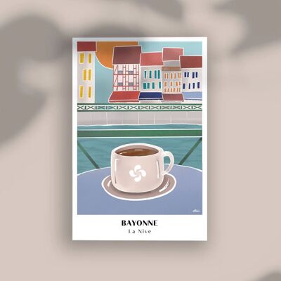 Bayonne Basque Coast Poster