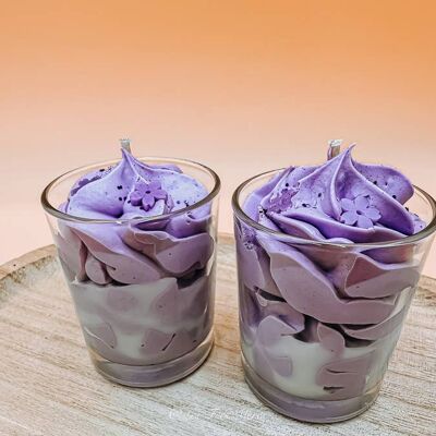 Mini vela gourmet morada para el Día de la Madre