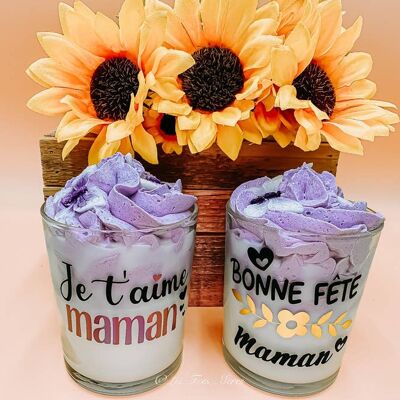 Large gourmet lavender candle, Happy Mother's Day