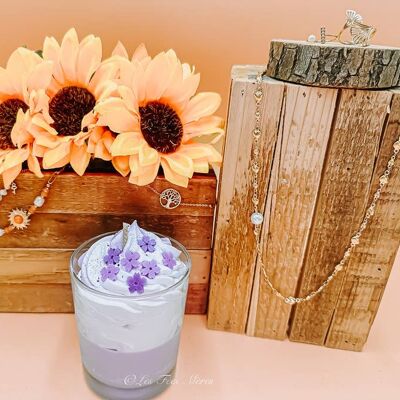 Lilac gourmet jewel candle - Mother's Day