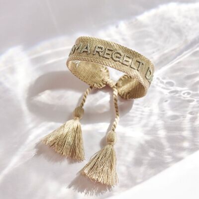Karma rules the statement bracelet