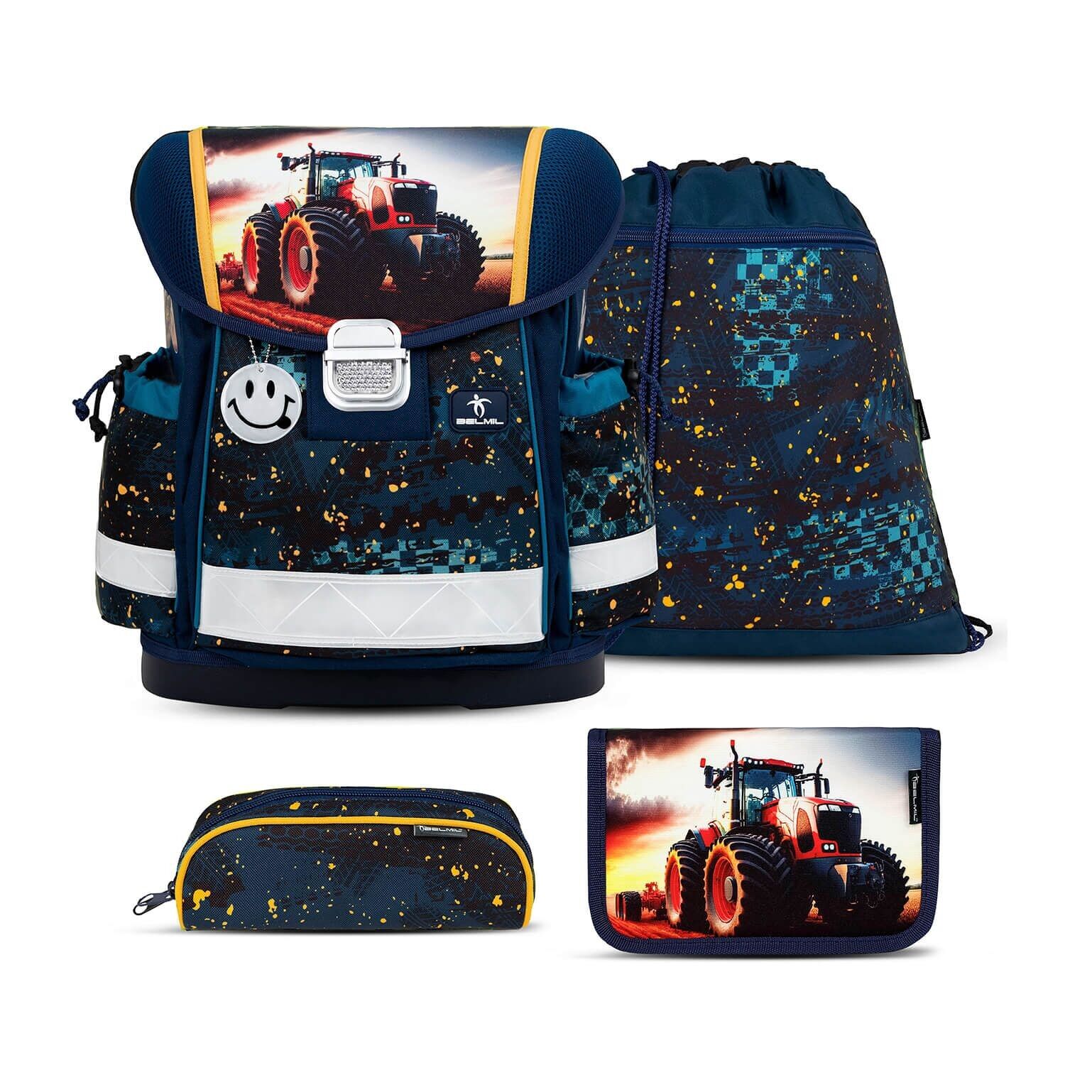 Set di zaini Classy Tractron 4 pezzi