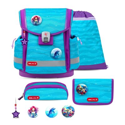 Set mochila escolar Classy Plus Under the Sea 5 piezas