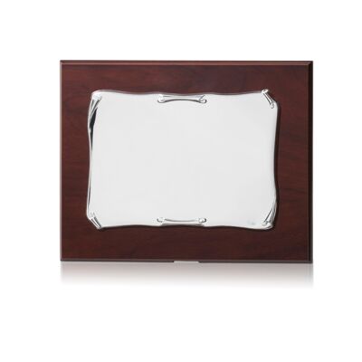 Silver plate 18x13.5 cm "Parchment" line