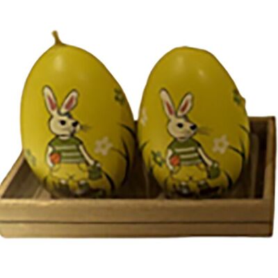 SET OF 2 EGG CANDLES CT-052