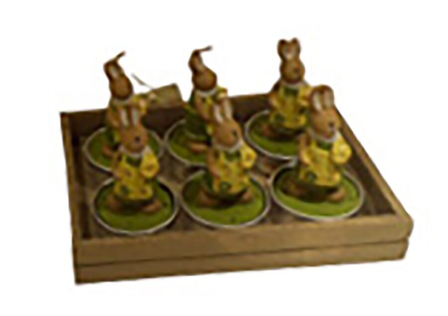 SET DI 6 CANDELE RESO "CONIGLIO" CT-055