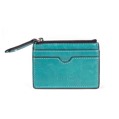 Anyssa turquoise leather purse